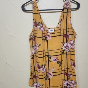 Daytrip Mustard Floral Tank Top